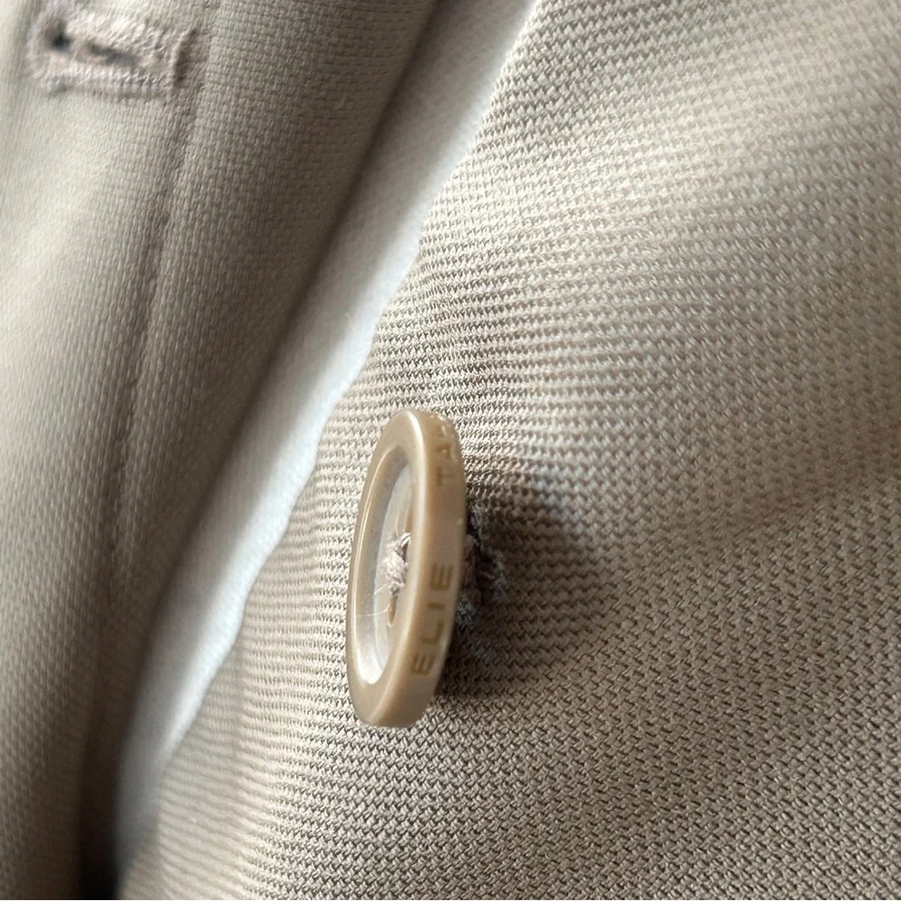 Elie Tahari Wool Suit with Leather Trim - Picture 10 of 14